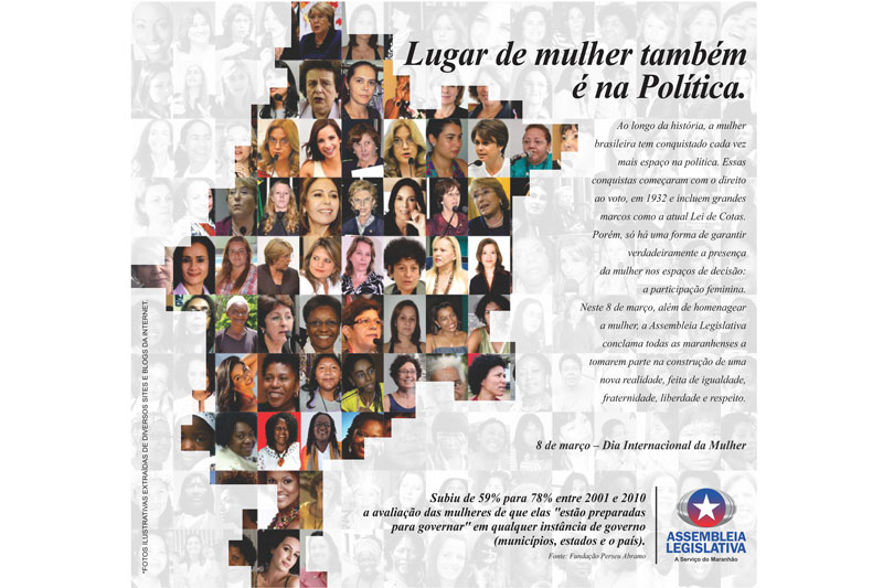 Valorização da mulher na política cresceu na última década, revela pesquisa