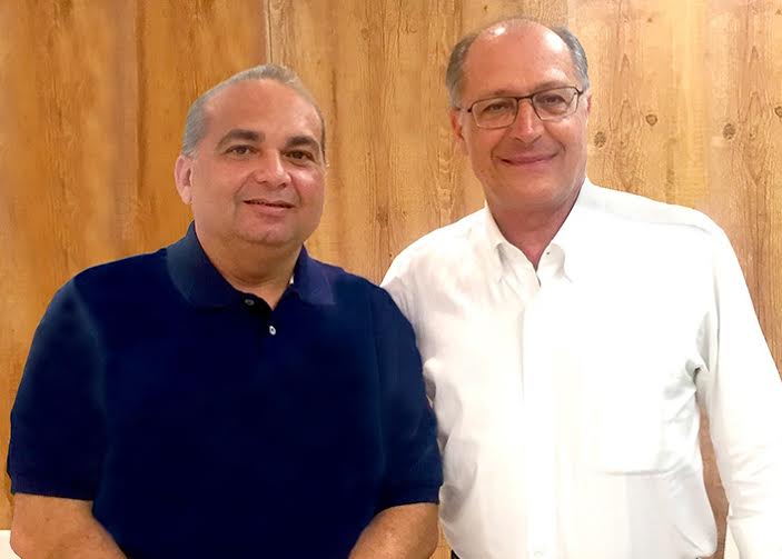 Deputado Fábio Braga se encontra com o governador de São Paulo, Geraldo Alckmin