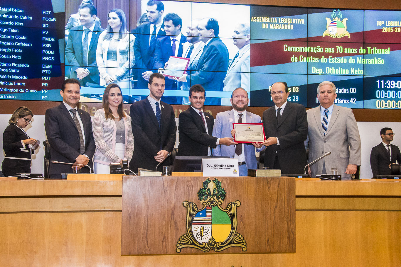 Assembleia Legislativa realiza sessão solene para homenagear os 70 anos do TCE maranhense