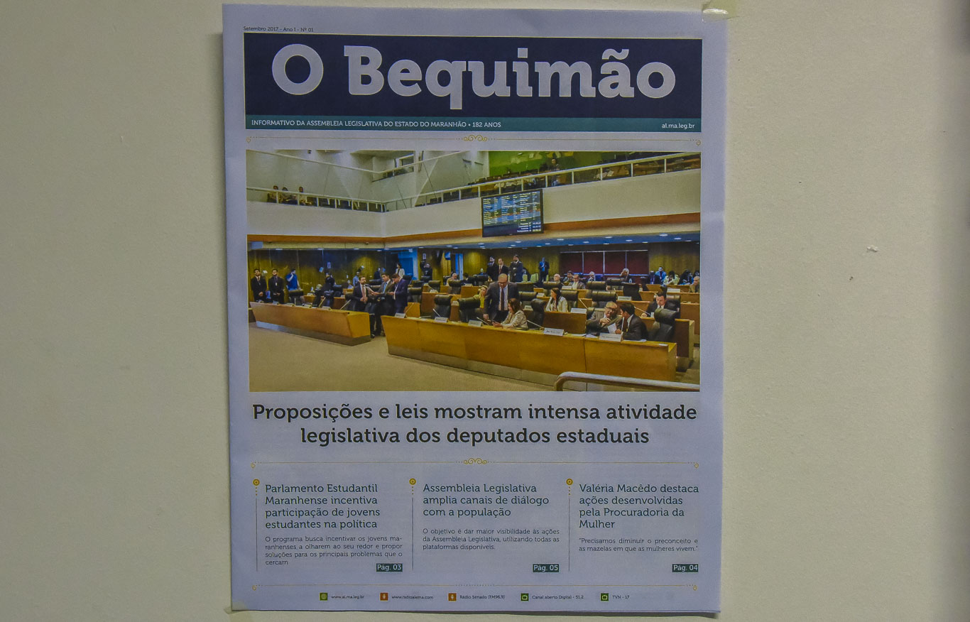 Diretoria de Comunicação lança o jornal “O Bequimão” para dinamizar divulgação das ações da Assembleia