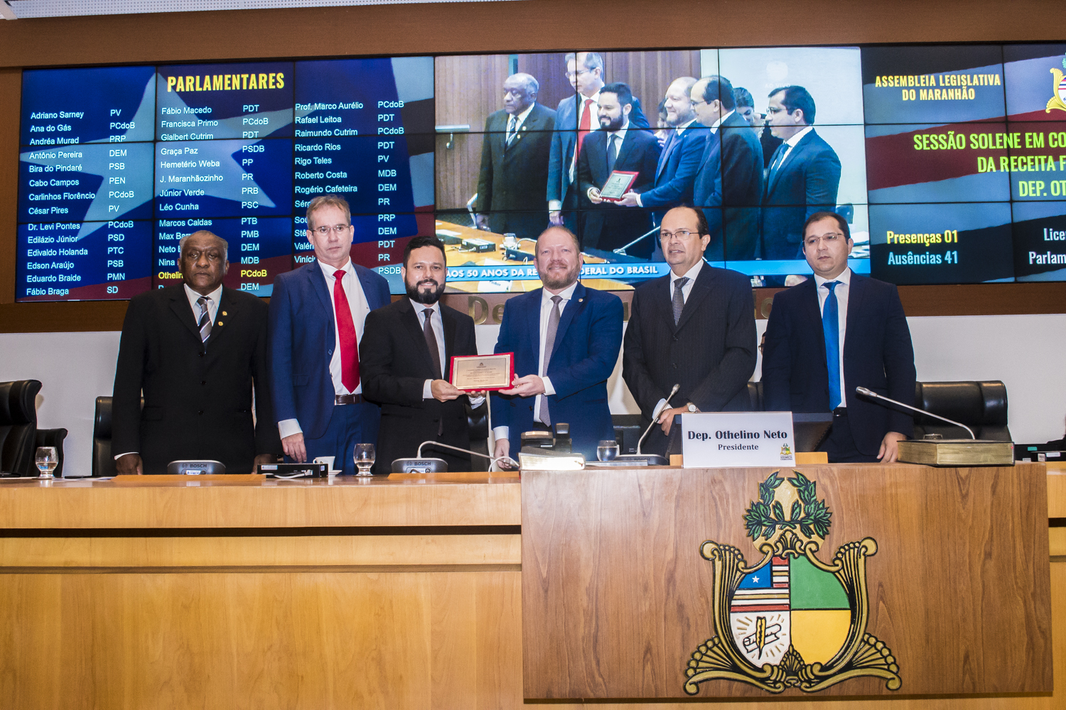 Assembleia Legislativa realiza sessão solene em homenagem aos 50 anos da Receita Federal do Brasil