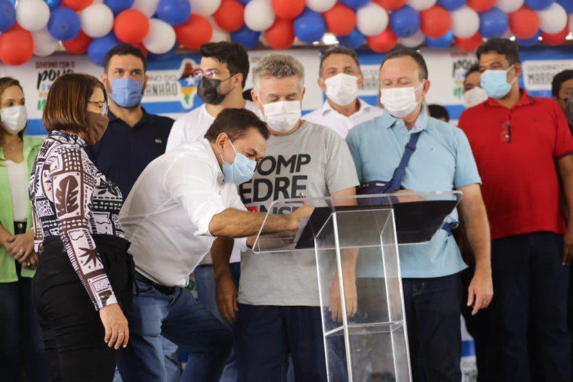 Antônio Pereira comemora ordem de serviço para construção de hospital em Dom Pedro 