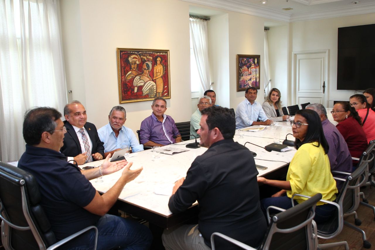 Fábio Braga, prefeito e vereadores dialogam com o Governador sobre ações para Nina Rodrigues