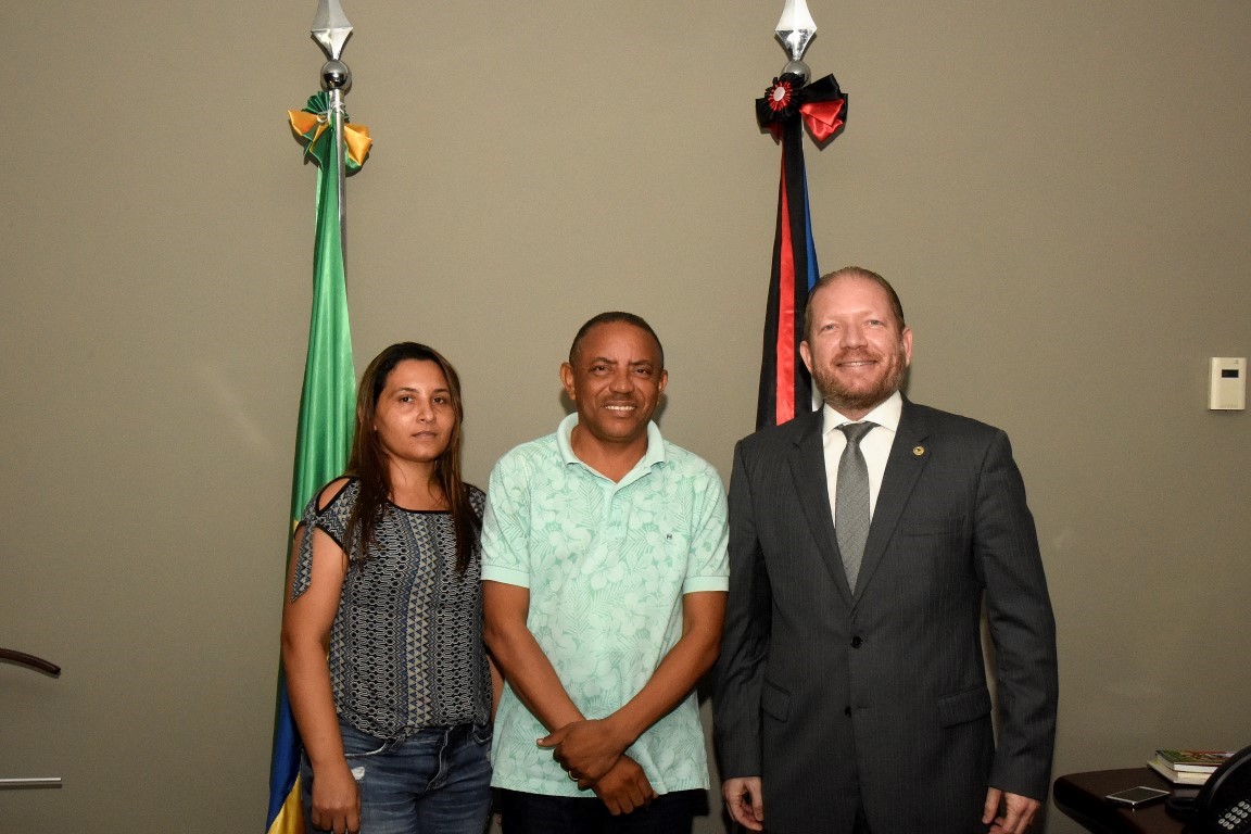 Presidente em exercício da Assembleia recebe visita do prefeito eleito de São Bento