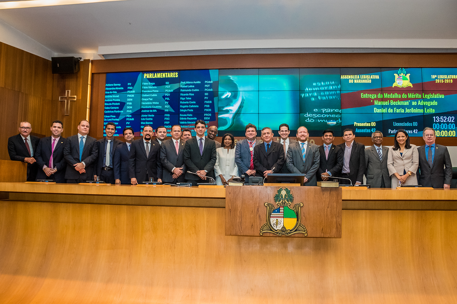 Deputado Wellington participa de homenagem ao advogado membro do TRE Daniel Leite