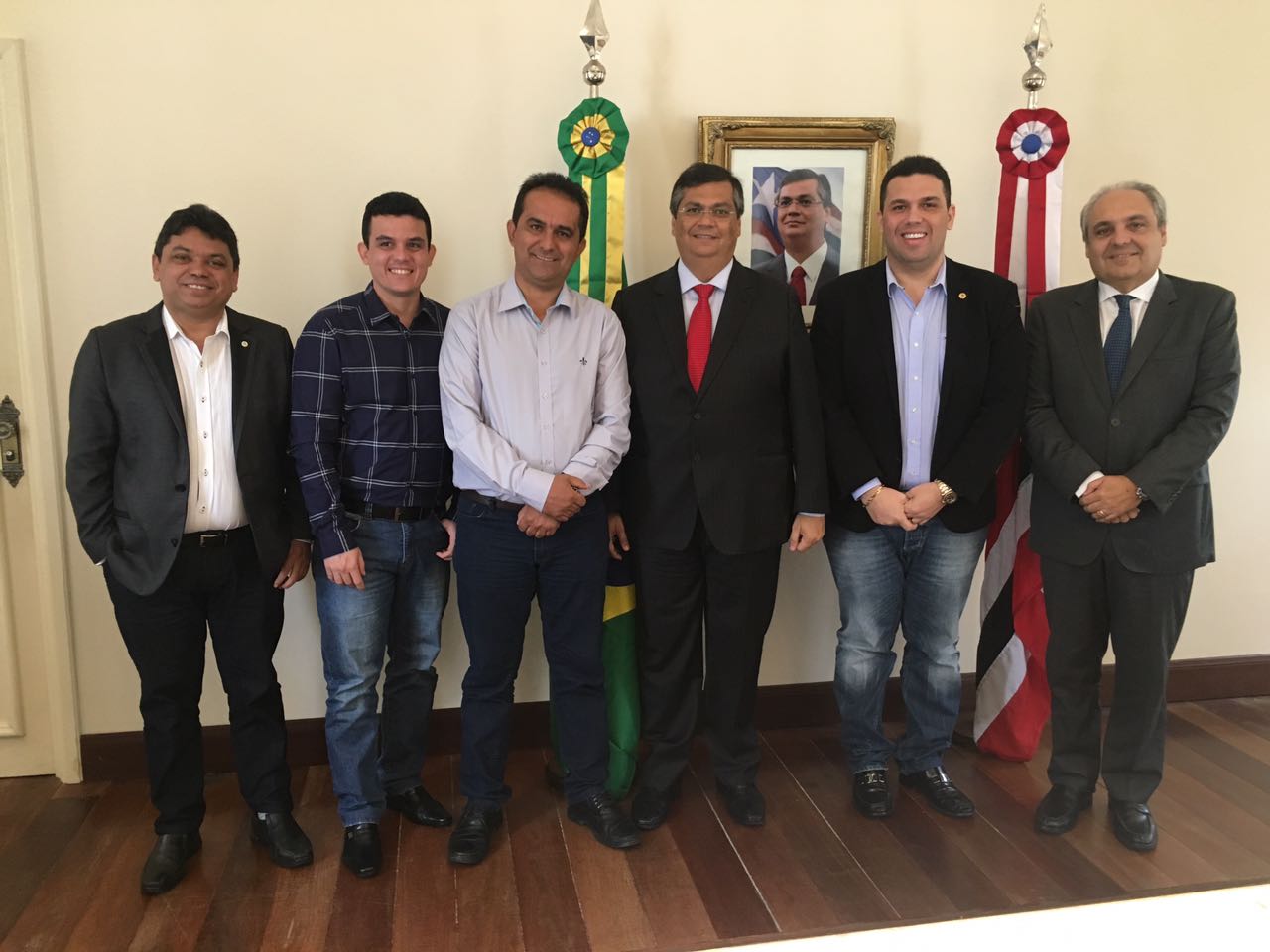 Fábio Macedo e prefeitos eleitos de Pedreiras e Amarante se reúnem com Governador 