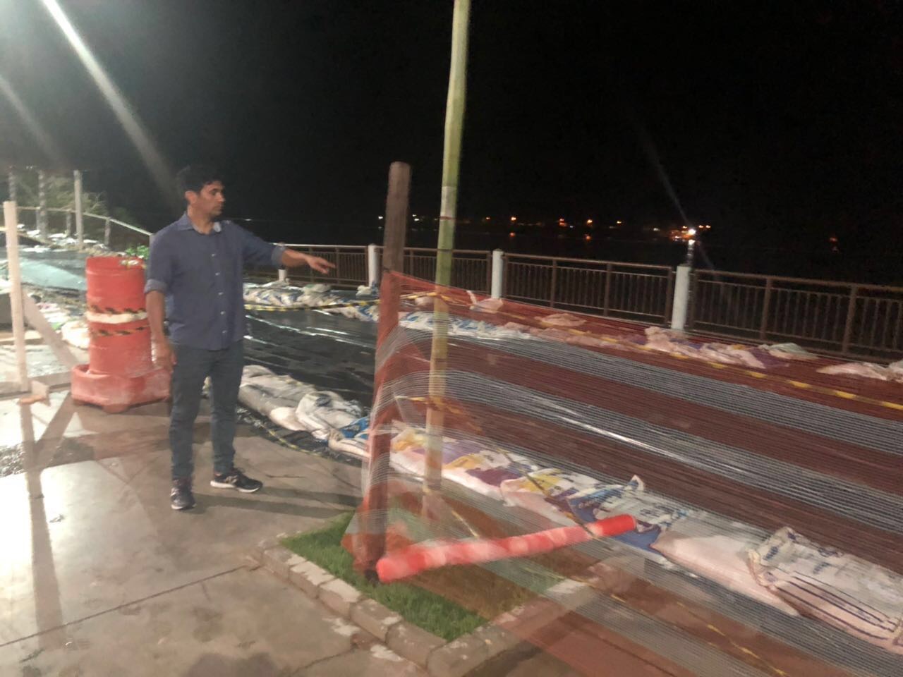 Wellington faz visita de inspeção à Beira-Rio de Imperatriz e constata problemas na obra 