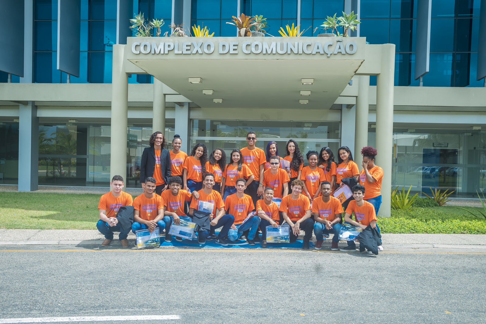 Deputados estudantes visitam o Complexo de Comunicação da Assembleia Legislativa