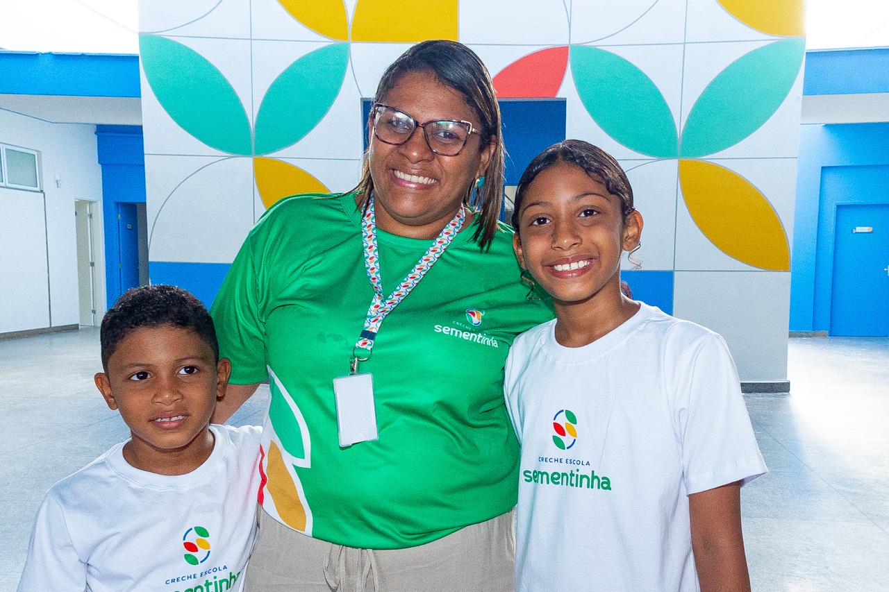Cynthia Vieira, diretora da Creche-Escola Sementinha, destacou nova identidade visual da instituição