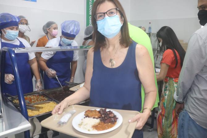 Helena Duailibe prestigia inauguração de Restaurante Popular em São José de Ribamar