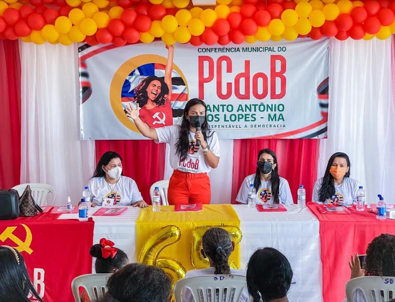 Ana do Gás comanda Conferência Municipal do PCdoB em Santo Antônio dos Lopes