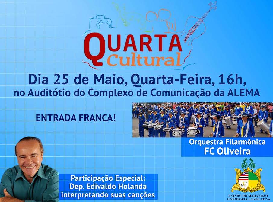 Orquestra Filarmônica FC Oliveira e deputado Edivaldo Holanda estarão no ‘Quarta Cultural’