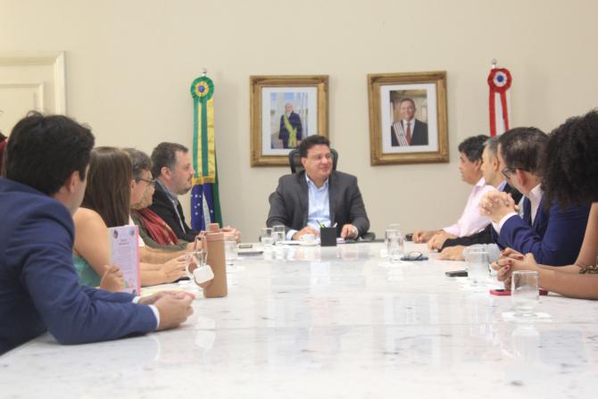Rodrigo Lago participa de encontro entre governador em exercício e executiva estadual do PCdoB