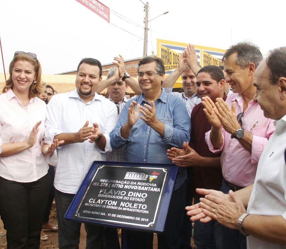 Deputado Zé Inácio acompanha  governador durante entrega da MA 280