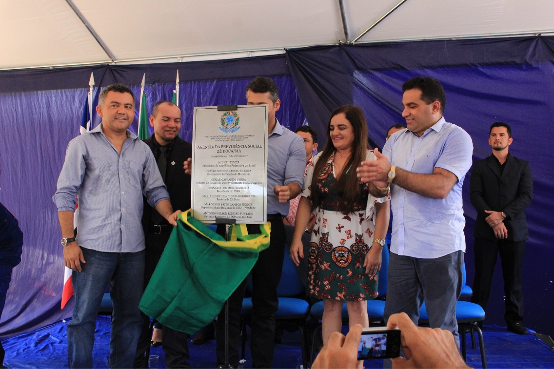 Deputado Josimar de Maranhãozinho participa de inauguração do INSS em Zé Doca