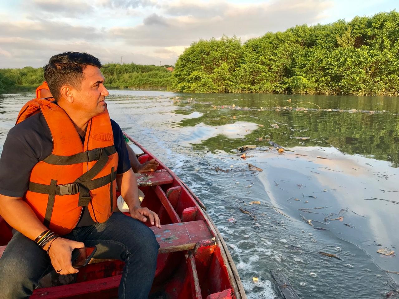 Wellington do Curso denuncia crimes ambientais e poluição nos dois principais rios de São Luís