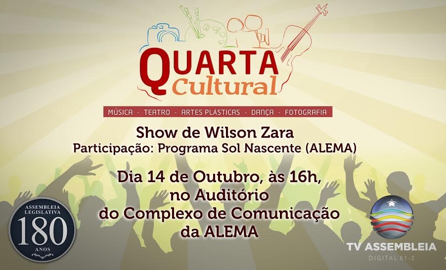 Wilson Zara e Programa Sol Nascente se apresentam na segunda edição do Quarta Cultural