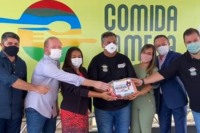 Othelino Neto participa da entrega de alimentos a municípios maranhenses