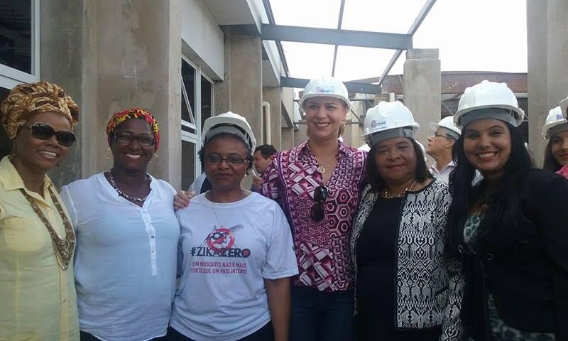 Valéria e Ministra das Mulheres visitam obras da Casa da Mulher Brasileira do Maranhão