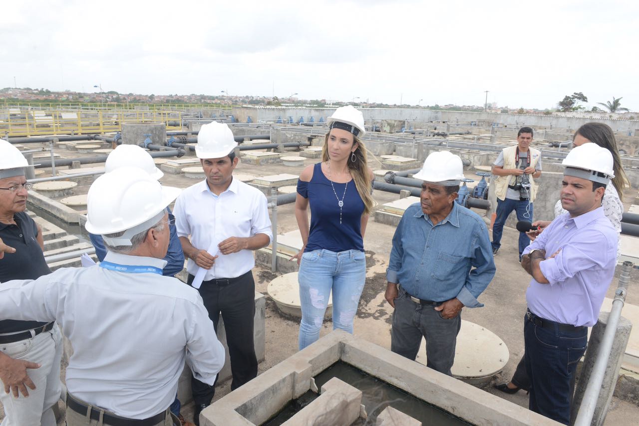 Andrea Murad visita ETE do Vinhais e afirma que equipamento de desinfecção não foi instalado