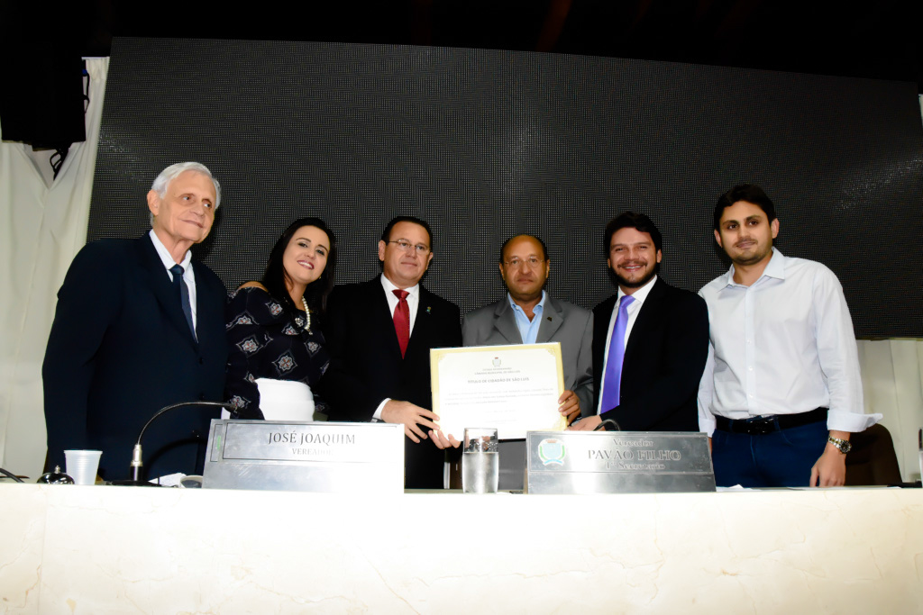 Stênio Rezende é homenageado na Câmara de Vereadores de São Luís