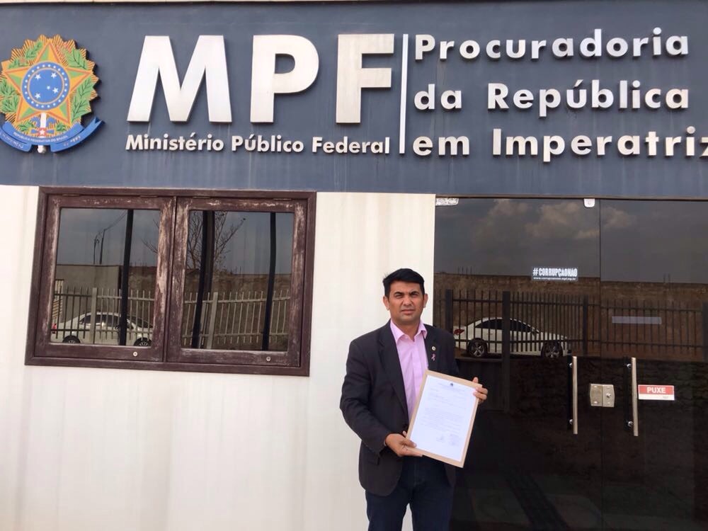 Wellington faz denúncia no MPF e na PF, em Imperatriz, sobre Caema e Governo do Estado