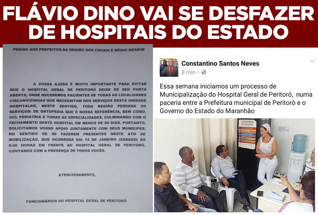 Flávio Dino quer se desfazer de hospitais do estado, denuncia Andrea Murad