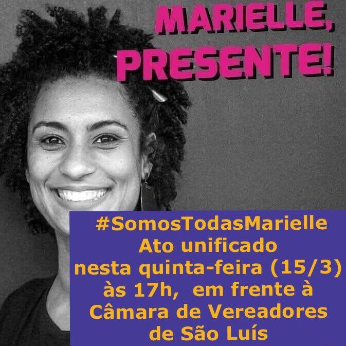 Nota de Pesar - Valéria lamenta morte da vereadora Marielle 