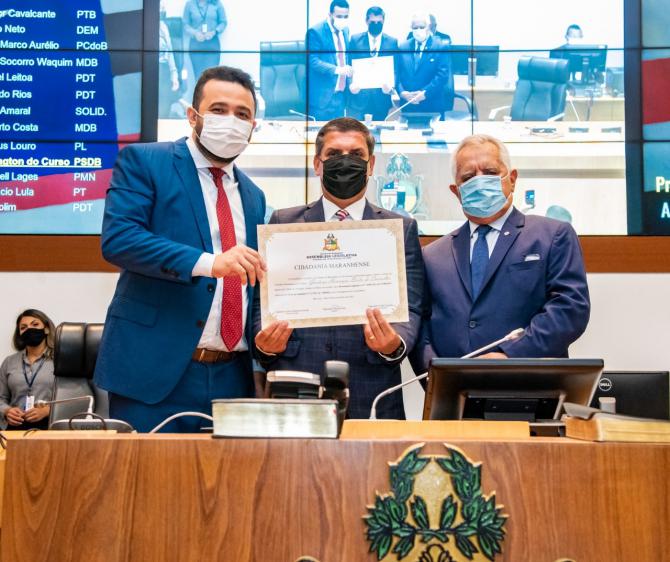 Assembleia homenageia advogado Gustavo Carvalho com Título de Cidadão Maranhense  