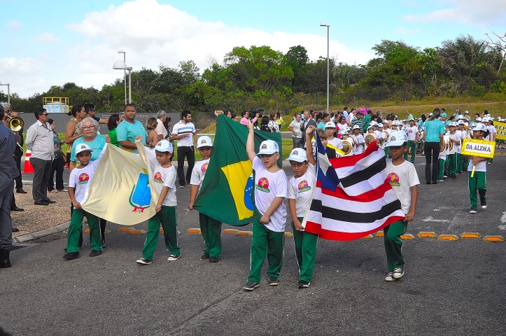 Sementinha realiza desfile cívico com alunos em homenagem à Independência do Brasil