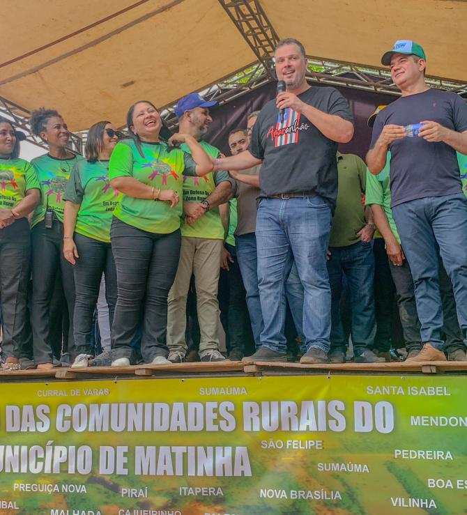 Rodrigo Lago debate políticas públicas no 1º Encontro de Comunidades Rurais em Matinha