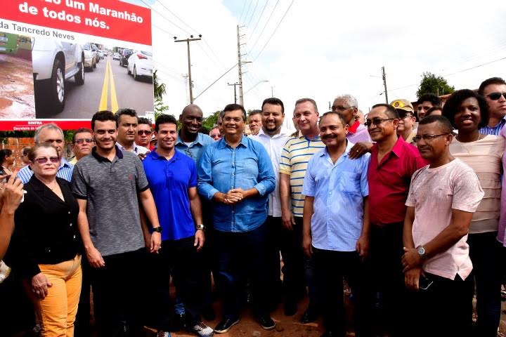 Glalbert Cutrim e Cabo Campos participam da inauguração da Avenida Tancredo Neves