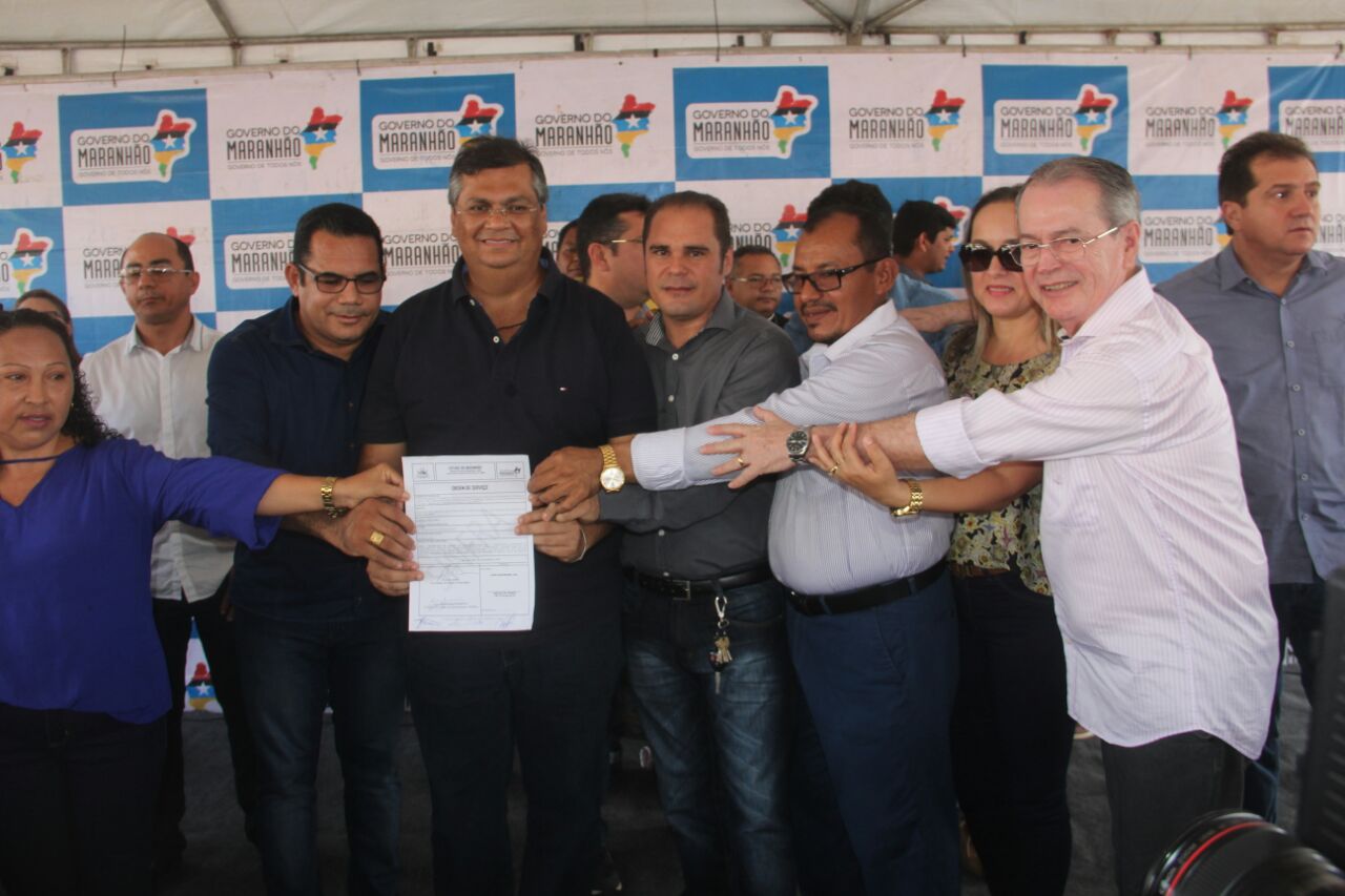 Deputado Levi Pontes e governador Flávio Dino entregam obras em Santa Quitéria